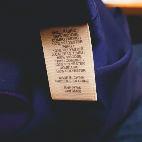 REBECCA TAYLOR Blue Dress with Black Mesh Panels, size 12 - Picture 4 of 6